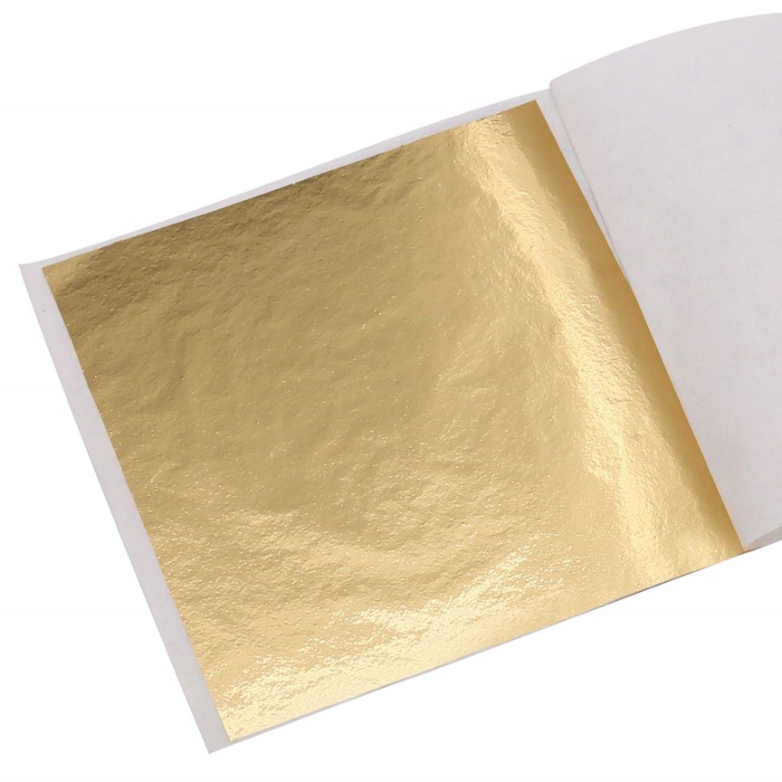 Gold Leaf Kit Finest Italian Gold Leaf Qty. 25 Sheets 14cm x 14cm. - GOLD &  SILVER LEAF