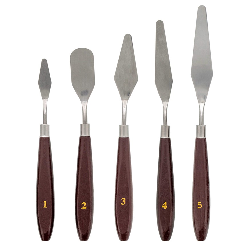 Artist Stainless Steel Palette Knives 5pcs - eStationers