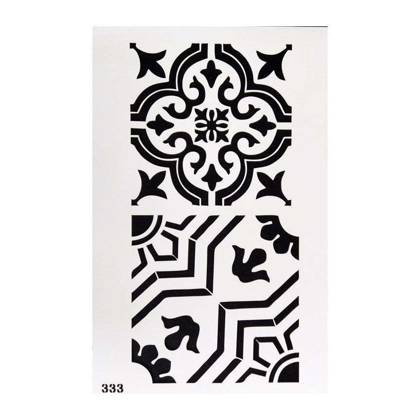 Tiles Stencil 17 x 12 Inch - eStationers