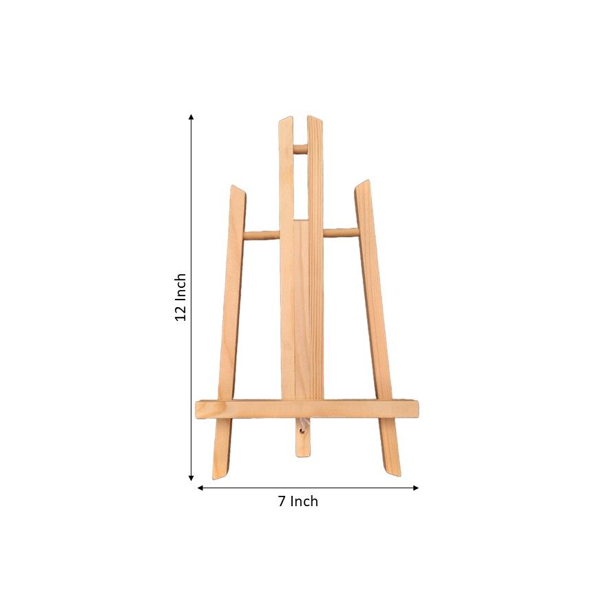 Tabletop Wooden Easel High Quality Natural Pine Wood - eStationers