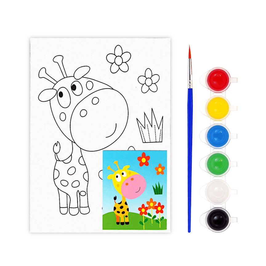 Keep Smiling Kids Canvas Painting Set in Assorted Designs - eStationers