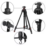 Lightweight Portable Aluminum Alloy Studio Painting Folding Easel Tripod Display Stand For Artist With Carrying Bag