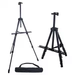 Lightweight Portable Aluminum Alloy Studio Painting Folding Easel Tripod Display Stand For Artist With Carrying Bag