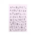 Silicone Clear Stamp Alphabets Writing Scrapbooking