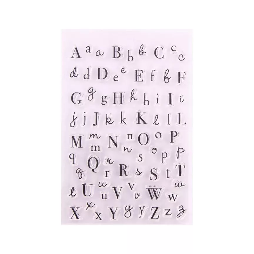 Silicone Clear Stamp Alphabets 6x4 Inch - eStationers