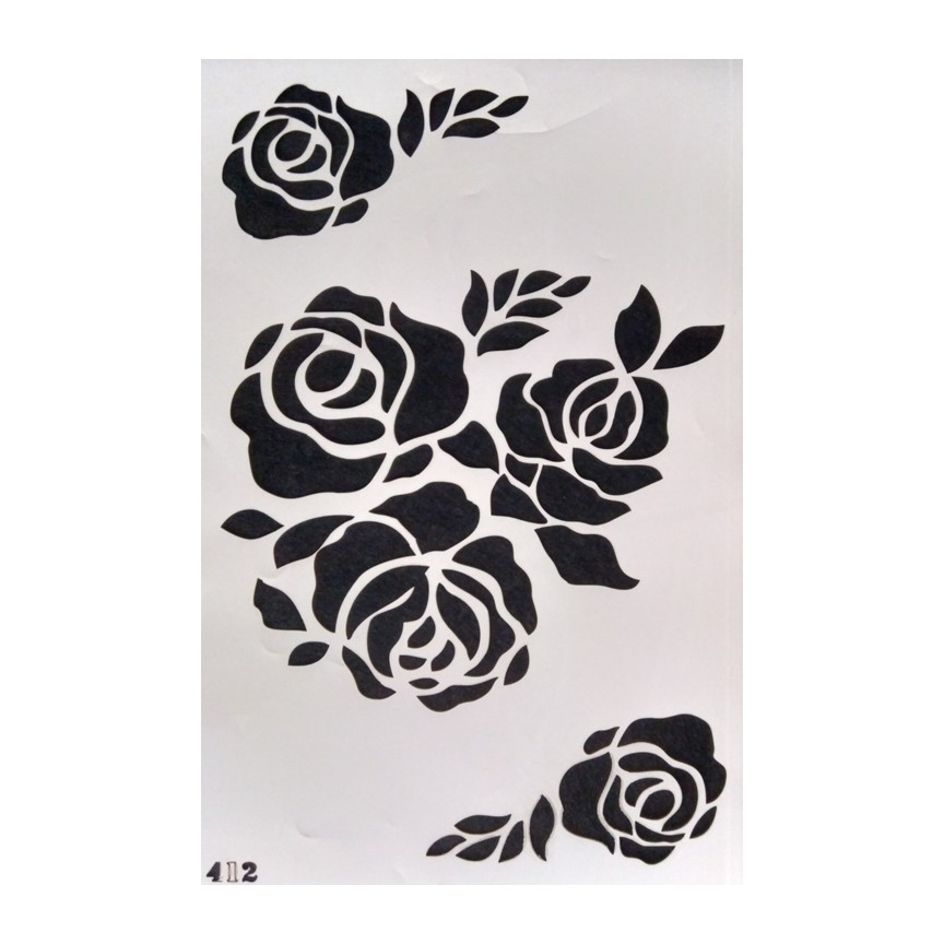 Roses Stencil - eStationers