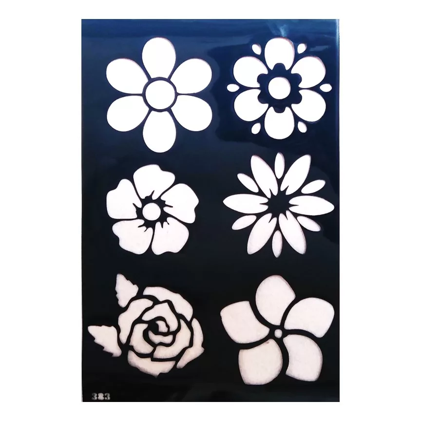 Flowers Stencil 12 x 8 Inch - eStationers