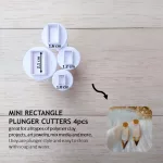 Mini Rectangle Fondant Plunger Cutter