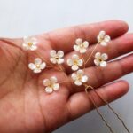 12MM Ivory White 4-Petal Flower Pearl Beads – 20g Pack | Plastic Beads for Jewelry Making, DIY Crafts & Embroidery