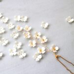 12MM Ivory White 4-Petal Flower Pearl Beads – 20g Pack | Plastic Beads for Jewelry Making, DIY Crafts & Embroidery